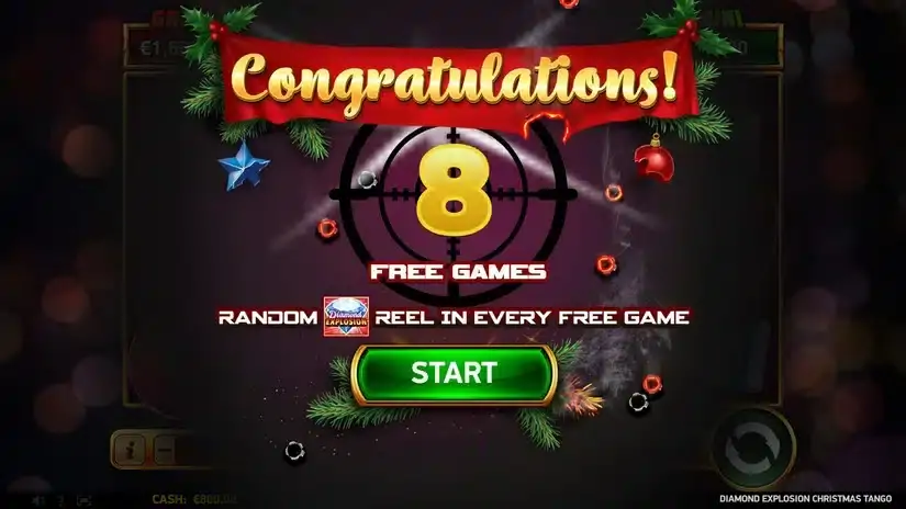 Diamond Explosion Christmas Tango slot screenshot 3