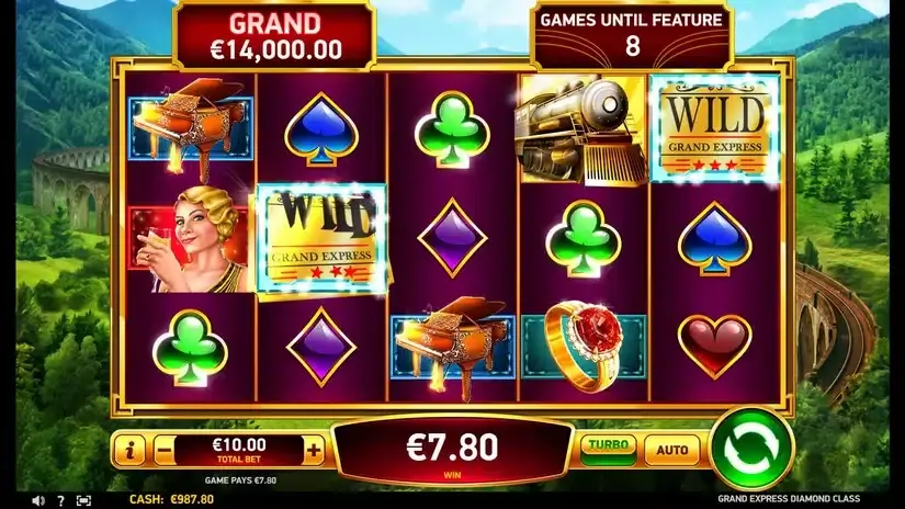 Grand Express Diamond Class slot screenshot 2