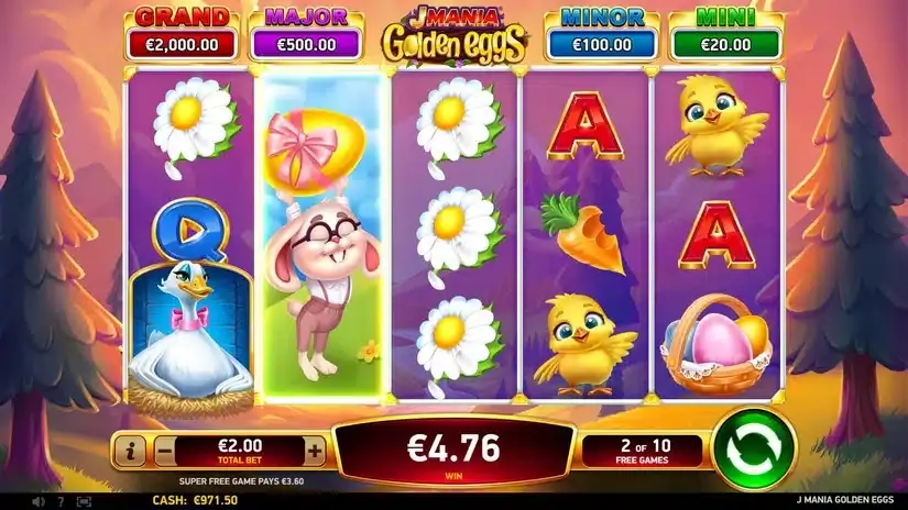 J Mania Golden Eggs slot screenshot 5