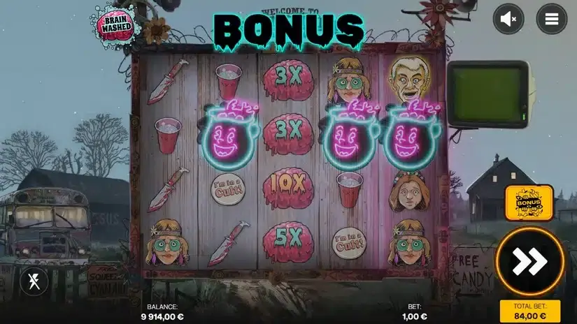 Brainwashed slot screenshot 2