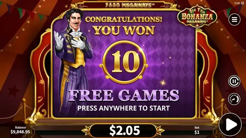 Big Top Bonanza Megaways slot screenshot 3