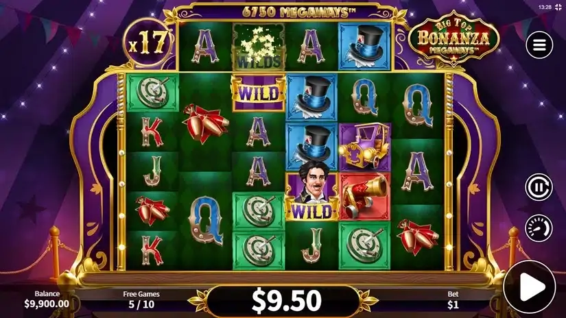 Big Top Bonanza Megaways slot screenshot 