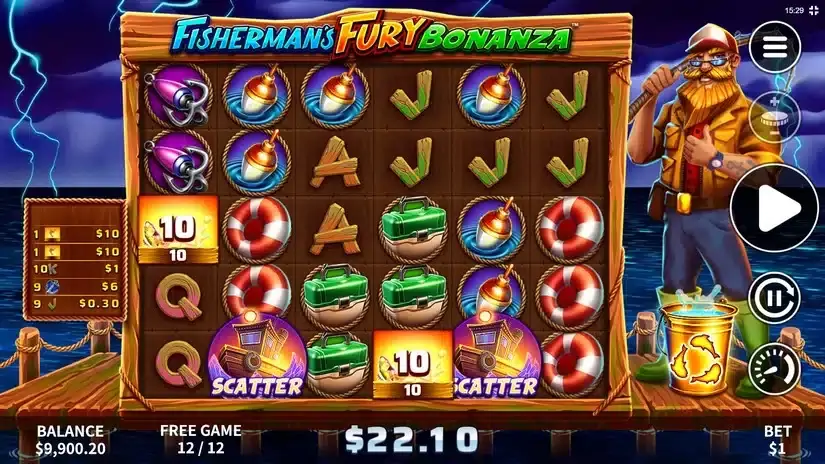 Fisherman’s Fury Bonanza slot screenshot 5