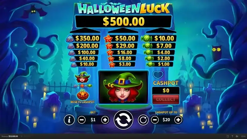 Halloween Luck slot screenshot 1