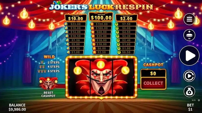 Joker’s Luck Respin slot screenshot 4