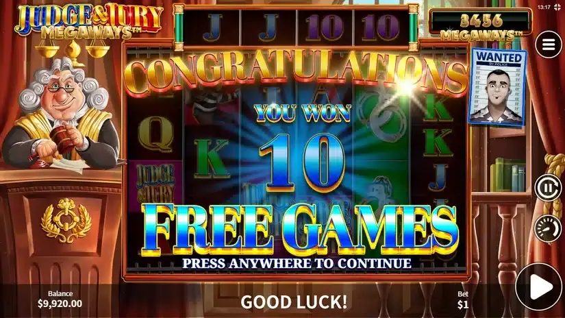 Judge and Jury Megaways slot screenshot 3