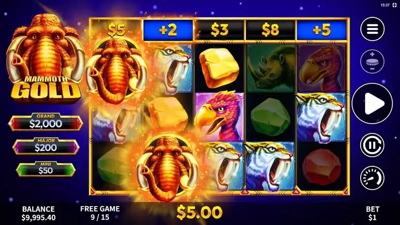 Mammoth Gold slot screenshot 4