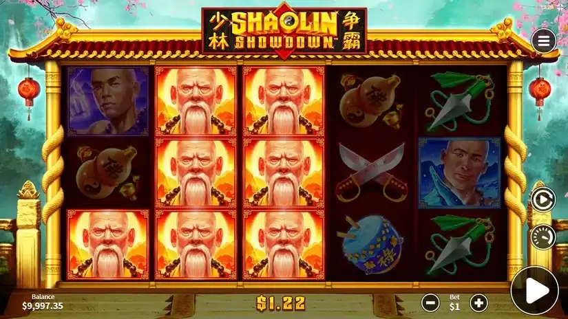 Shaolin Showdown slot screenshot 2