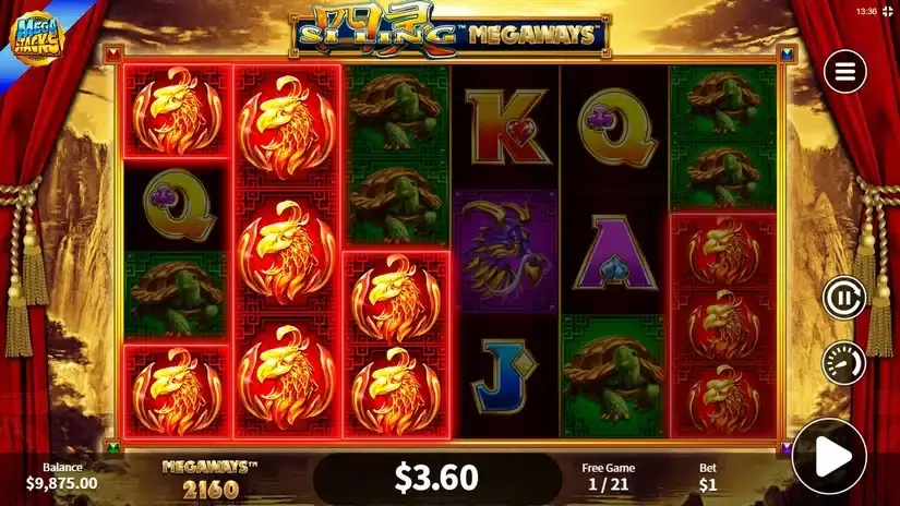 Si Ling Megaways slot screenshot 3