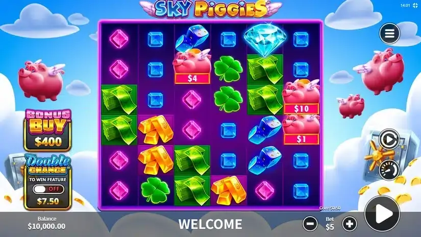 Sky Piggies slot screenshot 1