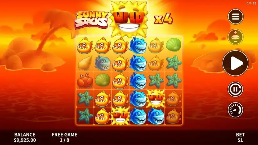 Sunny Stacks slot screenshot 4