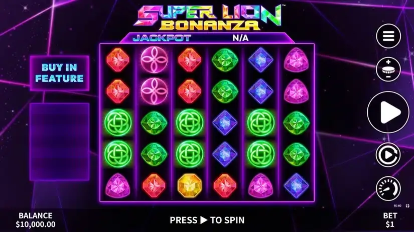 Super Lion Bonanza slot screenshot 