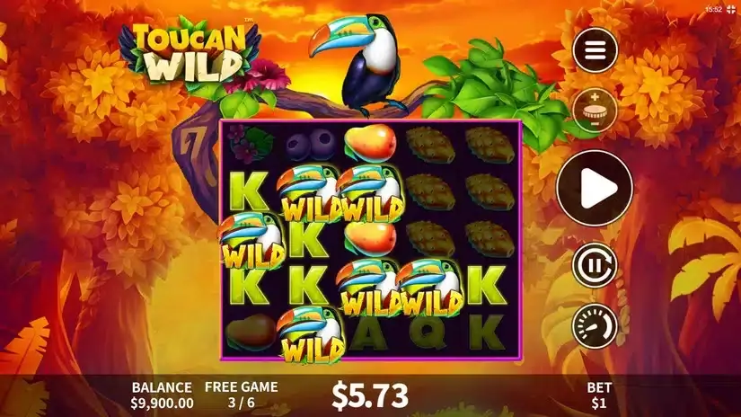 Toucan Wild slot screenshot 5
