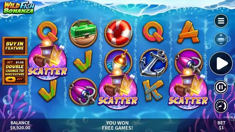 Wild Fish Bonanza slot screenshot 2