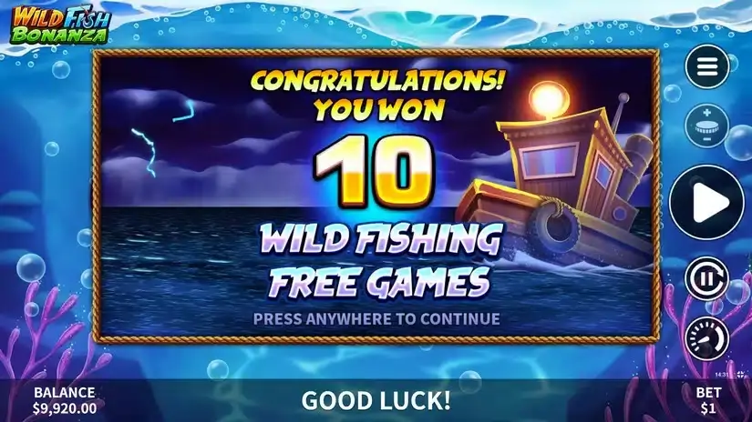 Wild Fish Bonanza slot screenshot 3