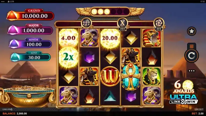 Links of Ra II slot screenshot 