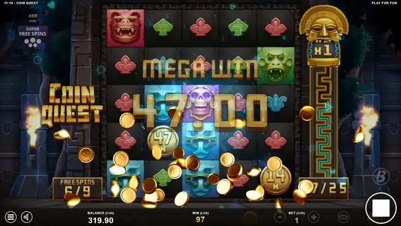Coin Quest slot screenshot 5