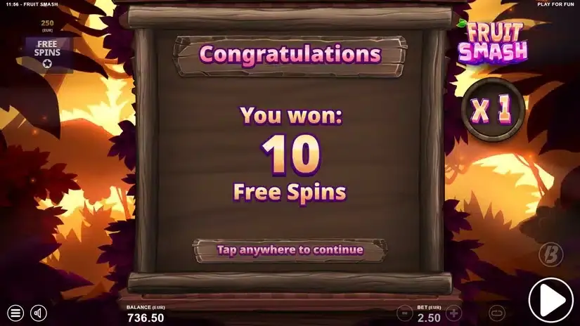 Fruit Smash slot screenshot 5