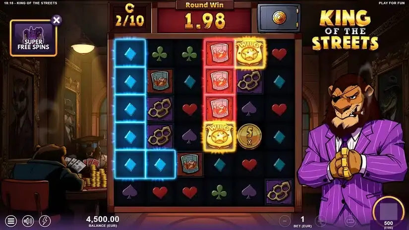 King of the Streets slot screenshot 4