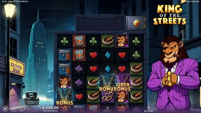 King of the Streets slot screenshot 2