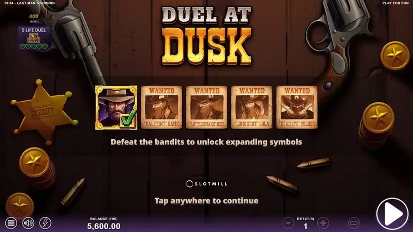 Last Man Standing slot screenshot 3