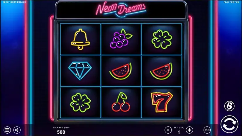 Neon Dreams slot screenshot 1