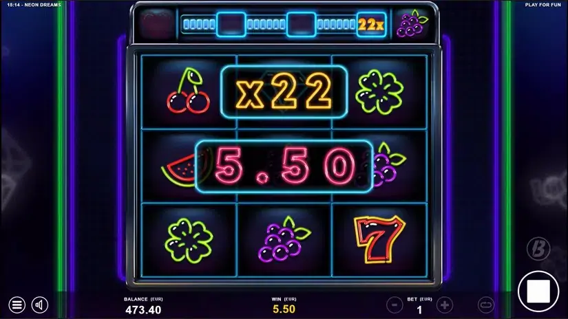 Neon Dreams slot screenshot 6