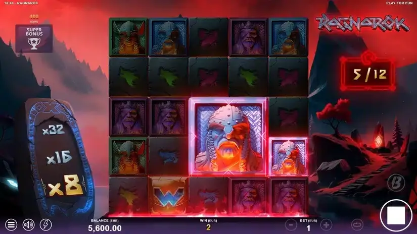 Ragnarok slot screenshot