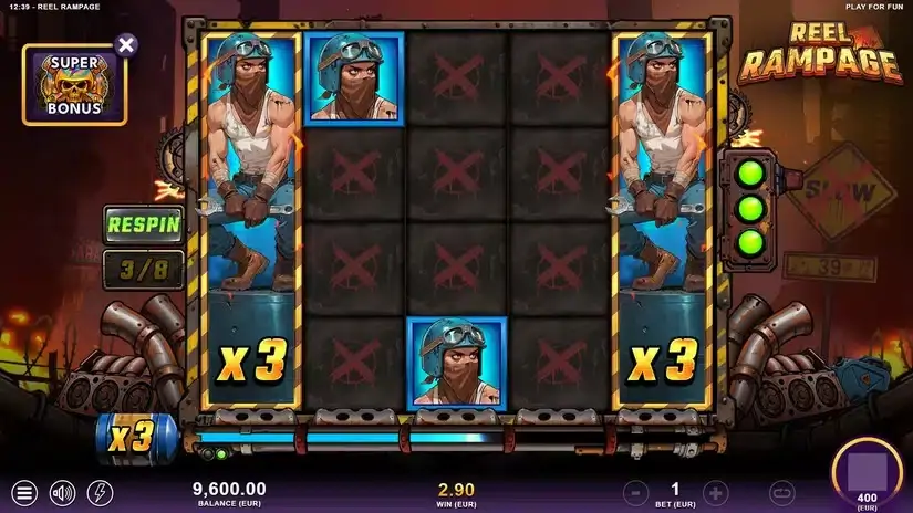 Reel Rampage slot screenshot 5