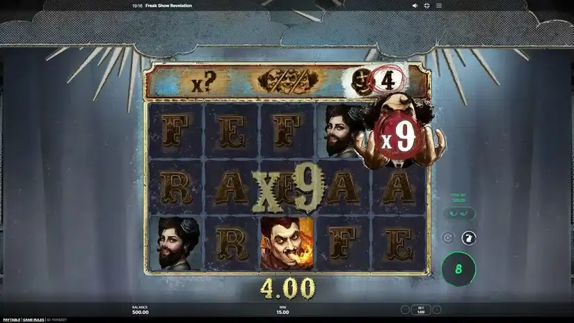 Freak Show Revelation slot screenshot 5