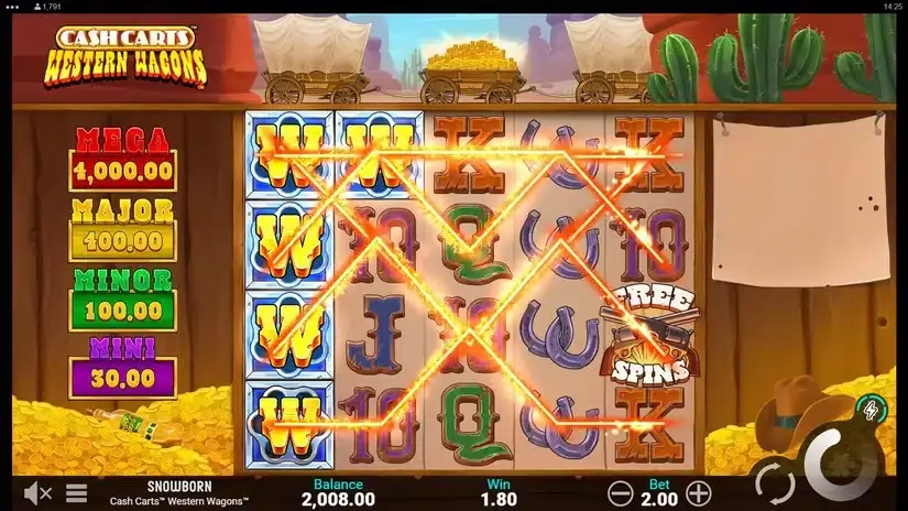 Cash Carts Western Wagons slot screenshot 4