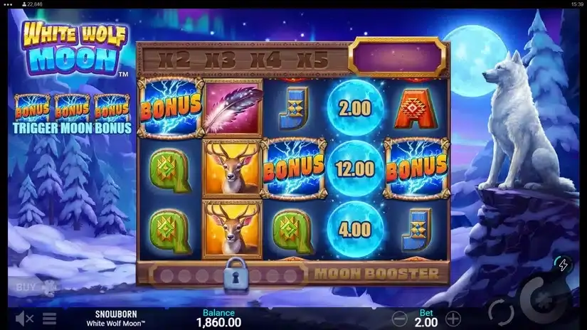 White Wolf Moon slot screenshot 2