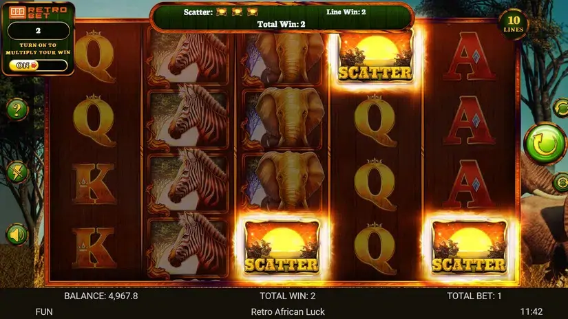 African Luck slot screenshot 5