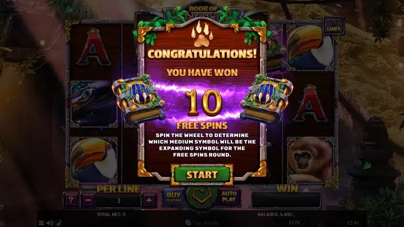 Book Of Panther Wild Dawn slot screenshot 3