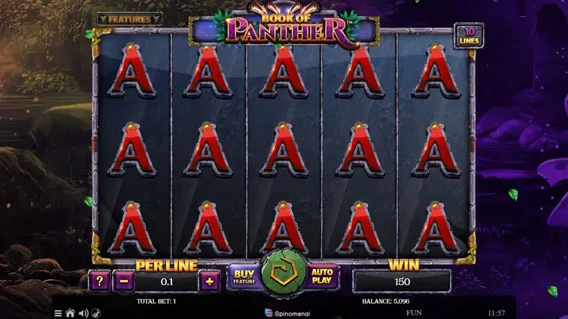 Book of Panther slot screenshot 