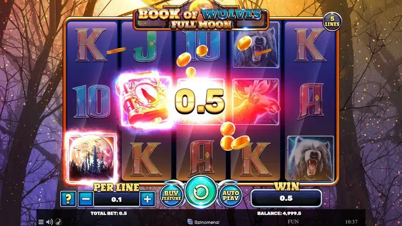 Book Of Wolves – Full Moon slot screenshot 2