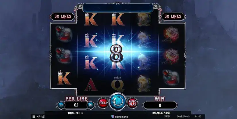 Dark Reels slot screenshot 2