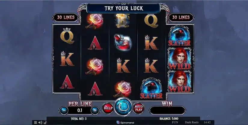 Dark Reels slot screenshot 1