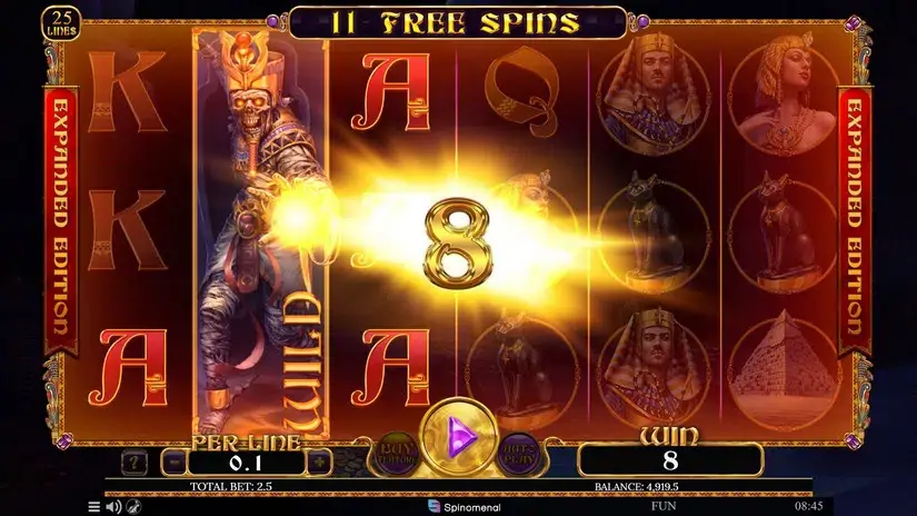 Egyptian Rebirth II Expanded Edition slot screenshot 4