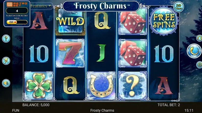 Frosty Charms slot screenshot 1