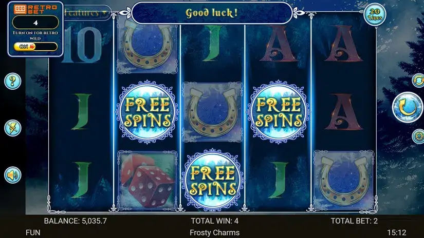 Frosty Charms slot screenshot 3
