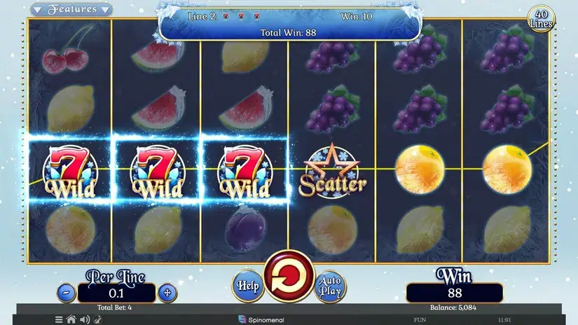 Fruits On Ice Collection slot screenshot 2