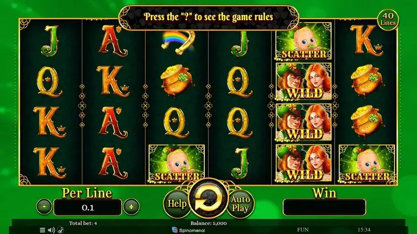 Patrick’s Collection 40 Lines slot screenshot 