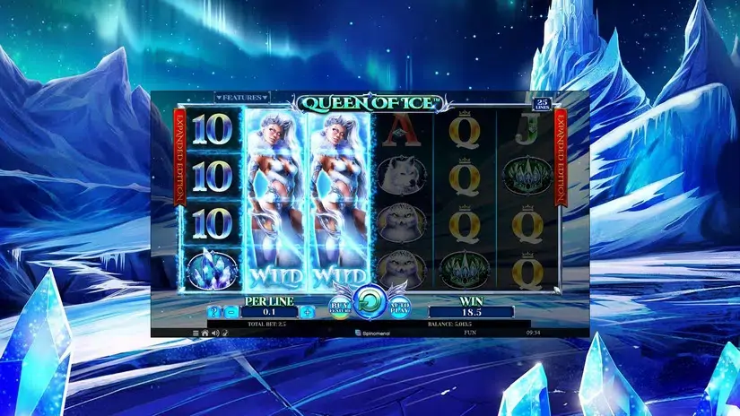Queen Of Ice Expanded Edition slot screenshot 2