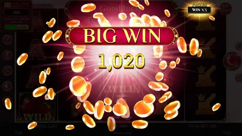 Retro Love slot screenshot 4