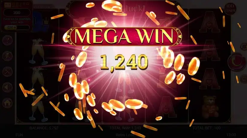 Retro Love slot screenshot 5