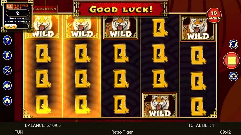 Retro Tiger slot screenshot 4