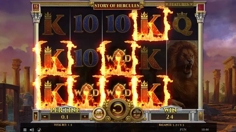 Story Of Hercules 15 Lines slot screenshot 2