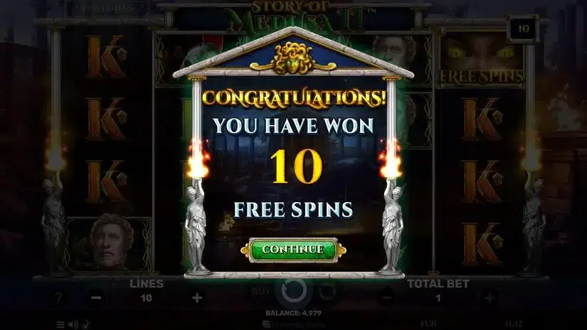 Story of Medusa II slot screenshot 2