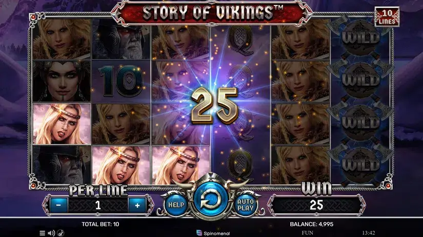 Story Of Vikings 10 Lines slot screenshot 2